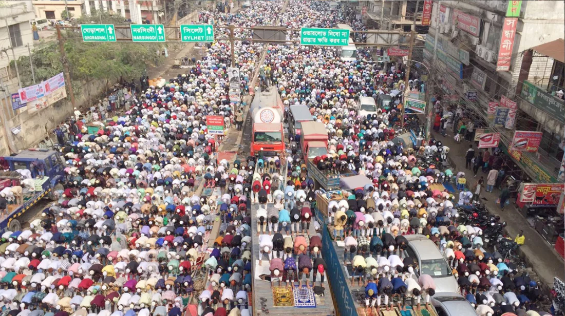 তুরাগ তীরে দেশের বৃহত্তম জুমার জামাত সম্পন্ন